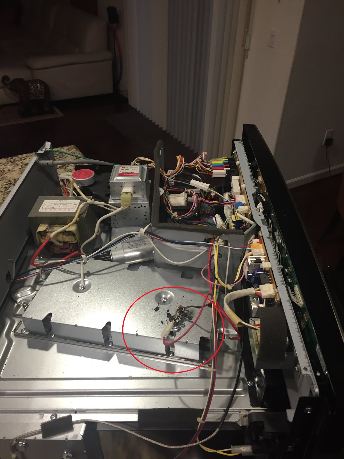 my tech scribbling GE Profile Advantium wall oven repair