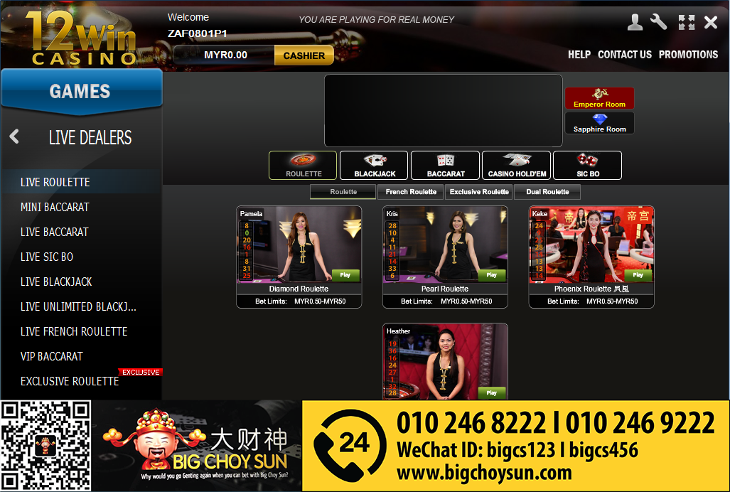 Online roulette casino malaysia