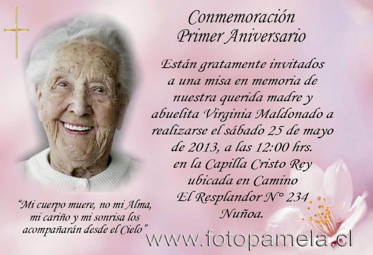 tarjeta de aniversario luctuoso