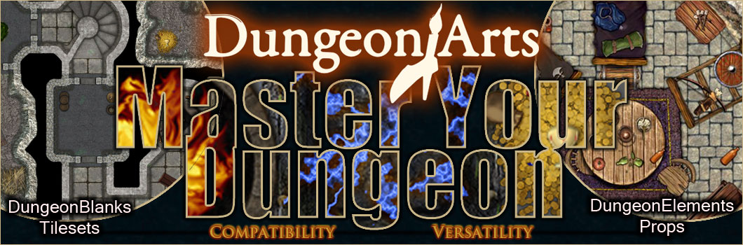 DungeonArts dungeon tiles and props