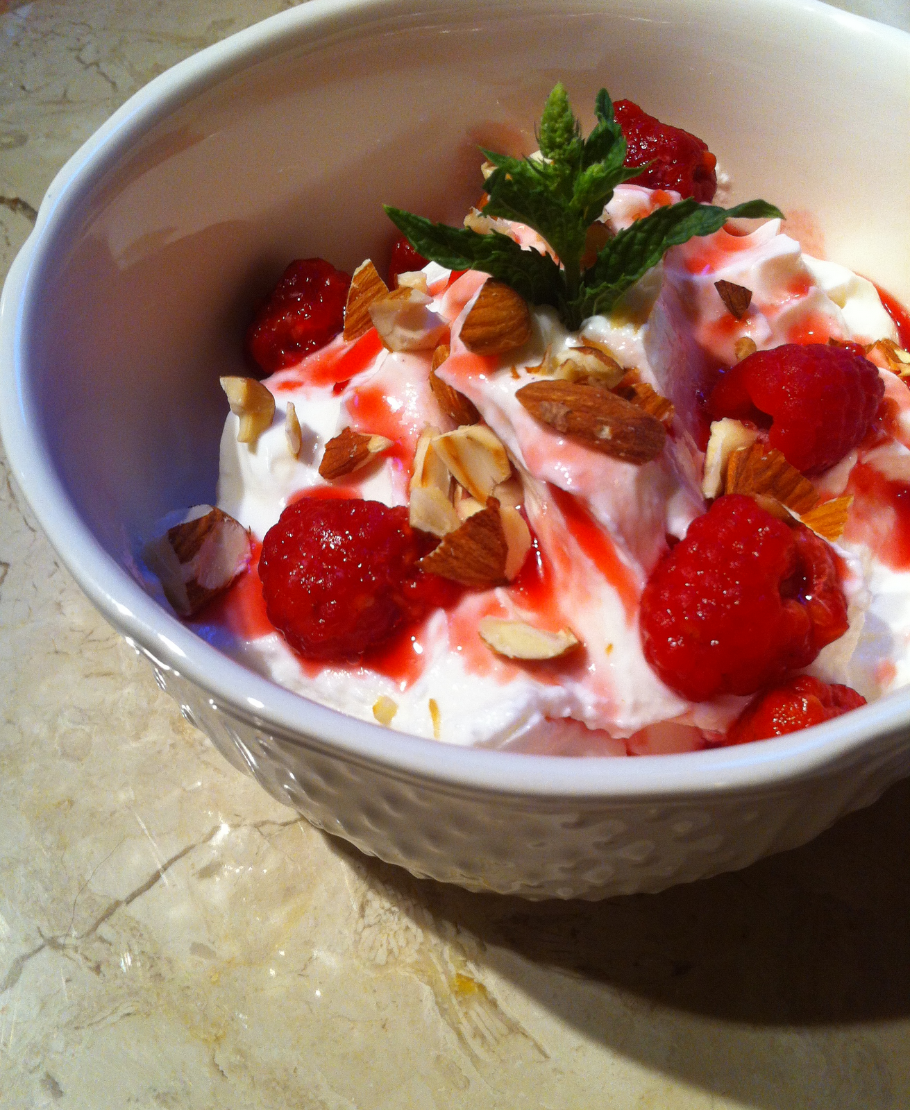 Jilly...Inspired HoneyKissed Raspberry Sauce over Greek Yogurt