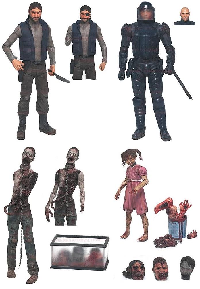 merchandising y demas coleccionismos...joder!!! The+Walking+Dead+Comic+Book+Series+2+-+The+Governor,+“Prison”+Glenn+in+Riot+Gear,+Michonne’s+Pet+Zombie+&+Penny