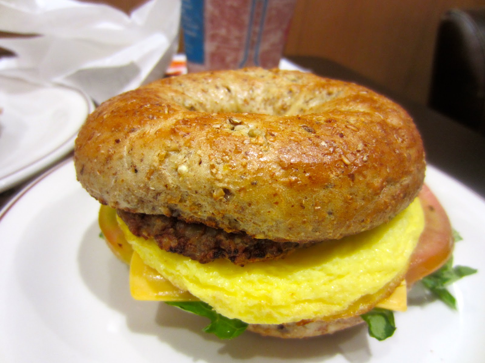 Living to EAT Bagel B.E.L.T Dhs 18, Tim Hortons City Centre, Dubai