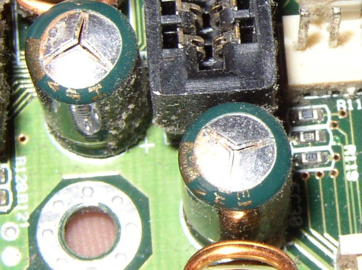 Rydertech Computer 101 Capacitor Failure in some Motherboards.