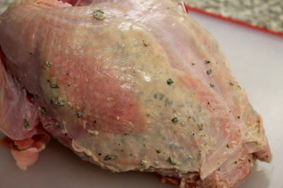 Turkey Breast with Herbs and Butter Under Skin