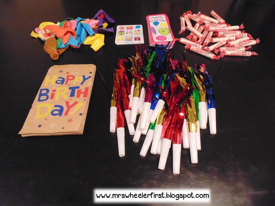 Mrs. Wheeler's First Grade Tidbits Birthday BagsA Bright Idea!