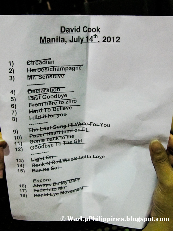 wazzup philippines coverage of david cook in manila araneta coliseum seating chart