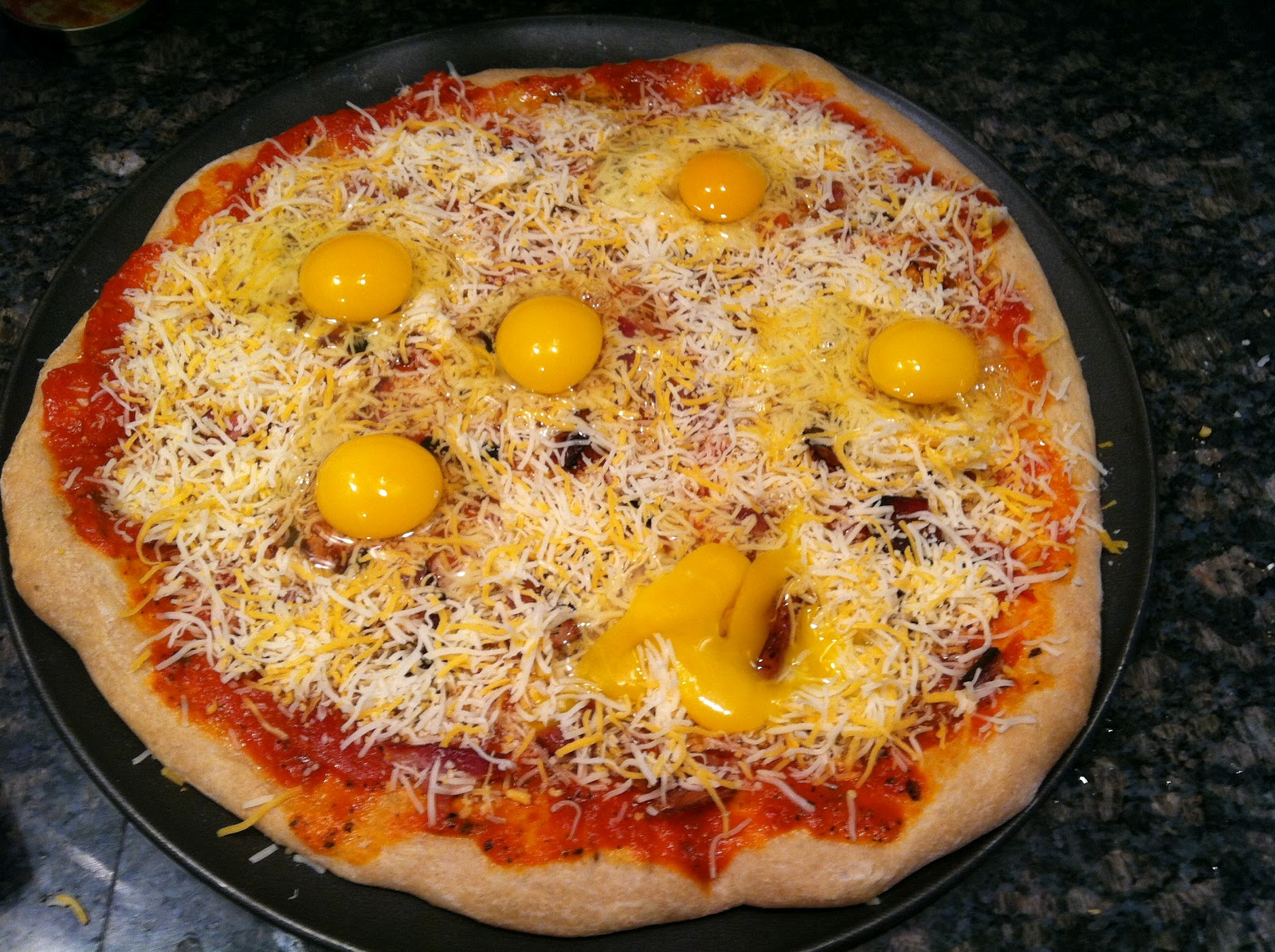 Breakfast for Dinner Bacon, Egg and Cheese Pizza Inspired by Mollie