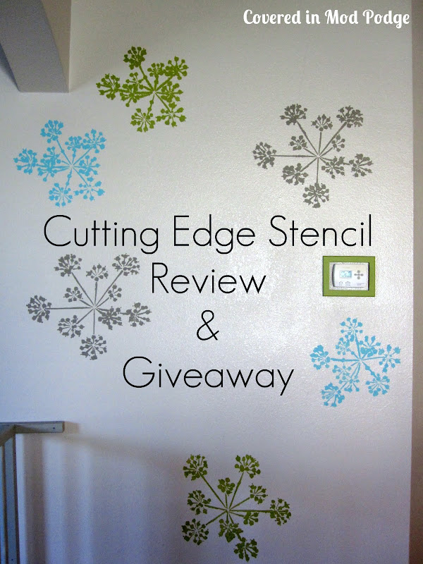 Covered in Mod Podge Cutting Edge Stencil Review & Giveaway {or making