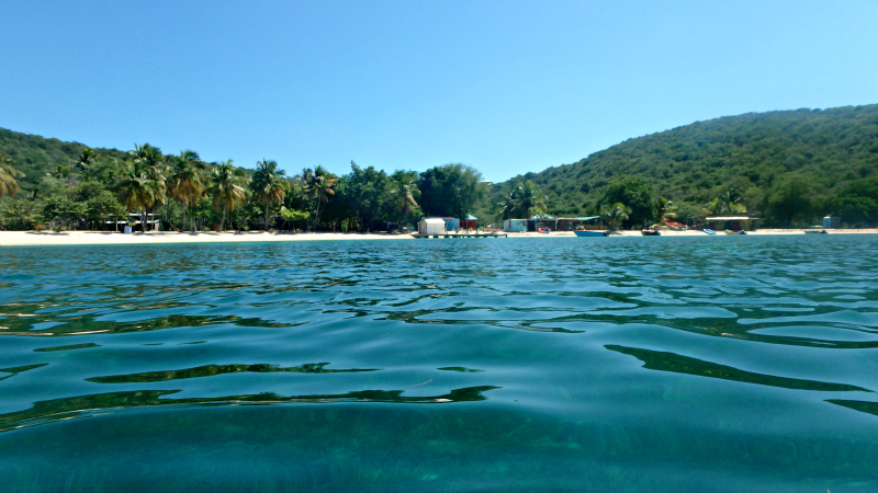 Swimming around Mayreau in The Grenadines