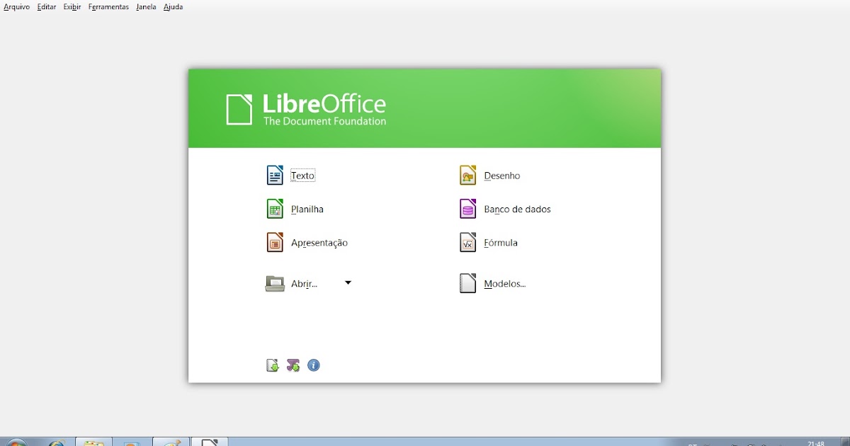 Baixar Libre LibreOffice versão 3.6.1, Português (Brasil)