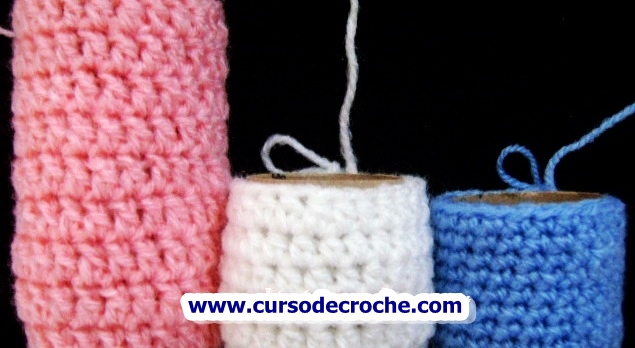 aprender croche mini vasos florais espiral circular tubular espiral blacklist edinir-croche 