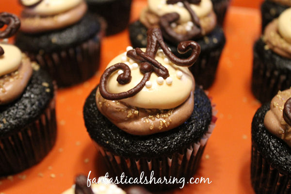 Cappuccino Dark Chocolate Cupcakes | Decadent dark chocolate coffee cupcakes topped with lighter than air chocolate and cappuccino frostings for the fancy pals in your life! #cupcakes #chocolate #dessert