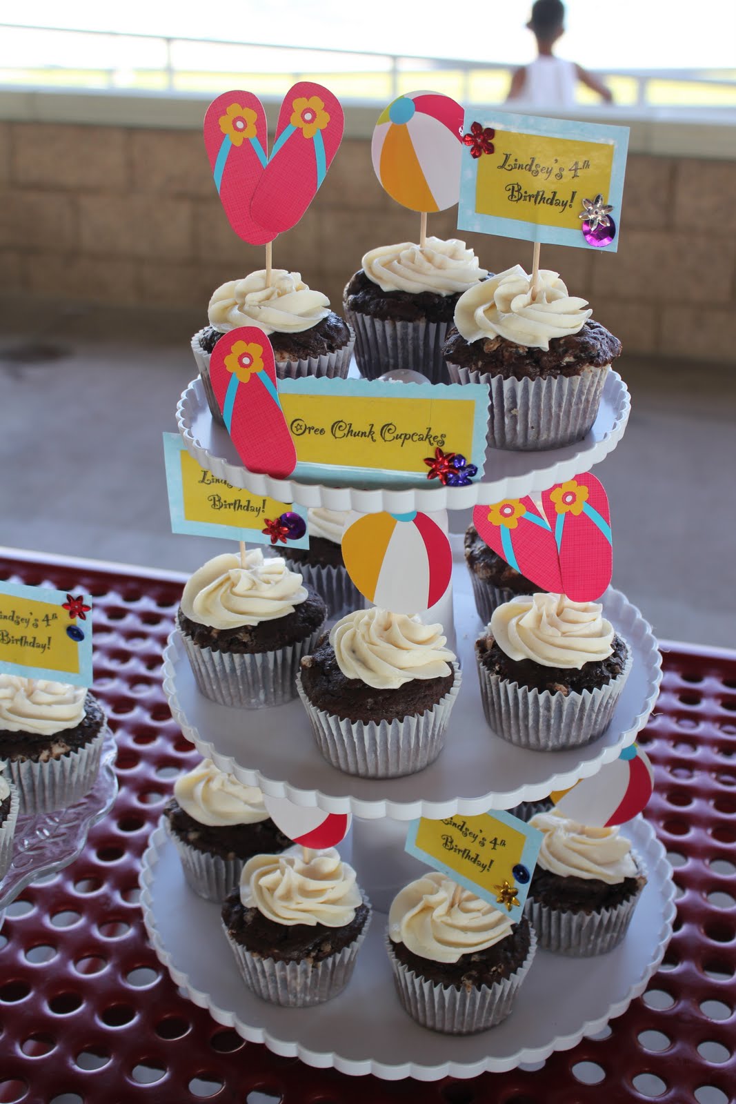 My Life as a Cupcake Addict Dessert Table Lindsey's Pool Party