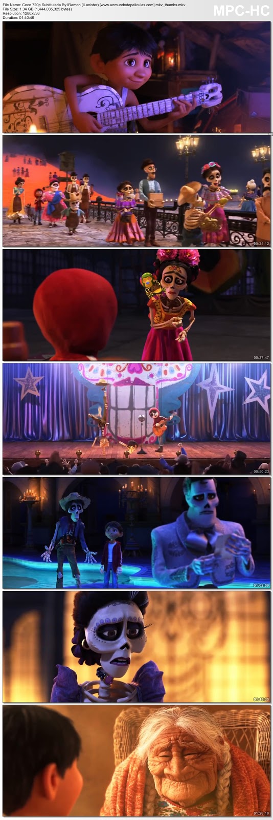 Capturas de la película.