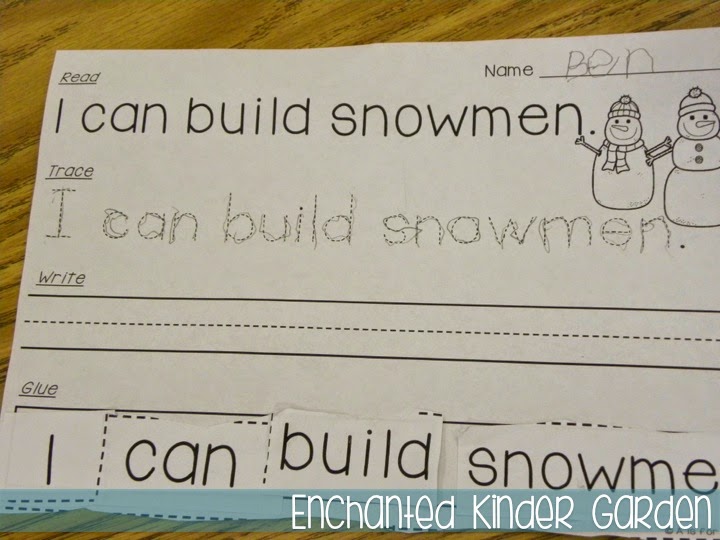 Sometimes Teacher-Authors who have stores on Teachers Pay Teachers get to swap products to test things out in their classrooms -- we like to call this Trade and Grade! This blog post is all about how I was able to try two kindergarten or primary grades resources created by Elyse from for Apples. Click through to read about her fantastic task cards and Winter Print-and-Go literacy resource! This is a photograph of a kindergarten writing and literacy resource.