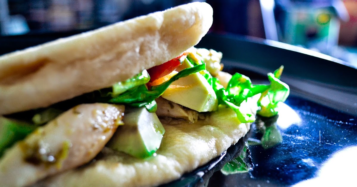 Kookie's Kitchen Lime and Coriander Chicken Flatbreads with Avocado