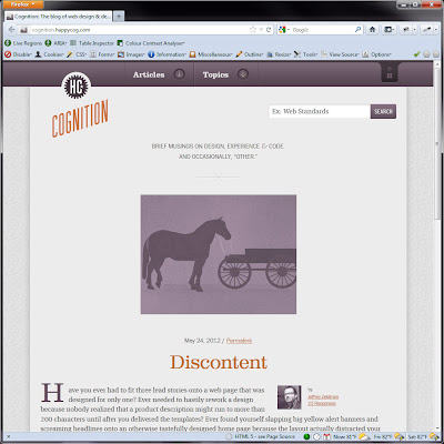 Screen shot of http://cognition.happycog.com/.