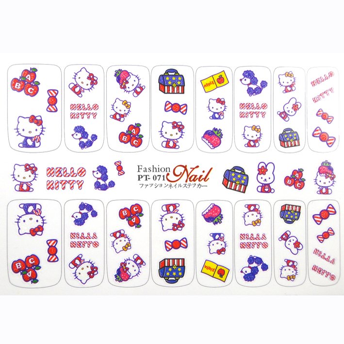 MY DIY NAIL ART HHELLO KITTY《凯蒂猫》