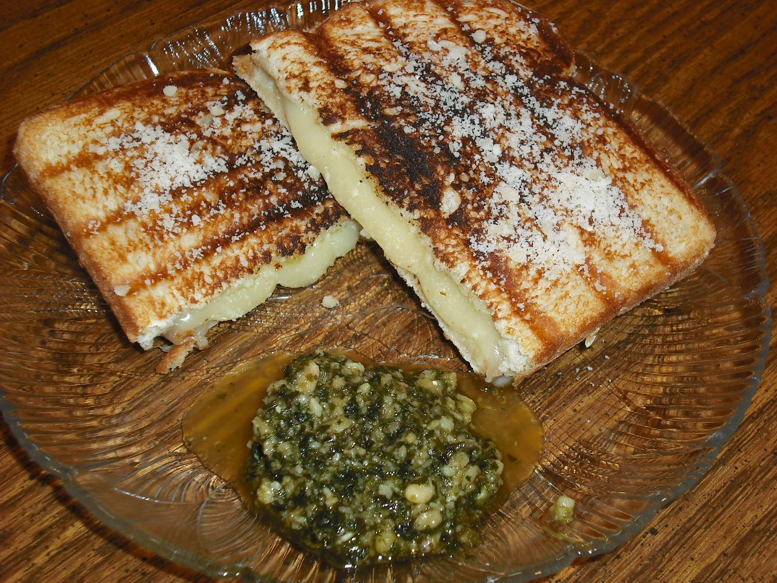 The World According to Tracy Grilled Provolone/Parmesan Panini Crazy