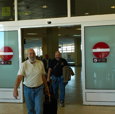 David & Paul arriving at Murcia airport