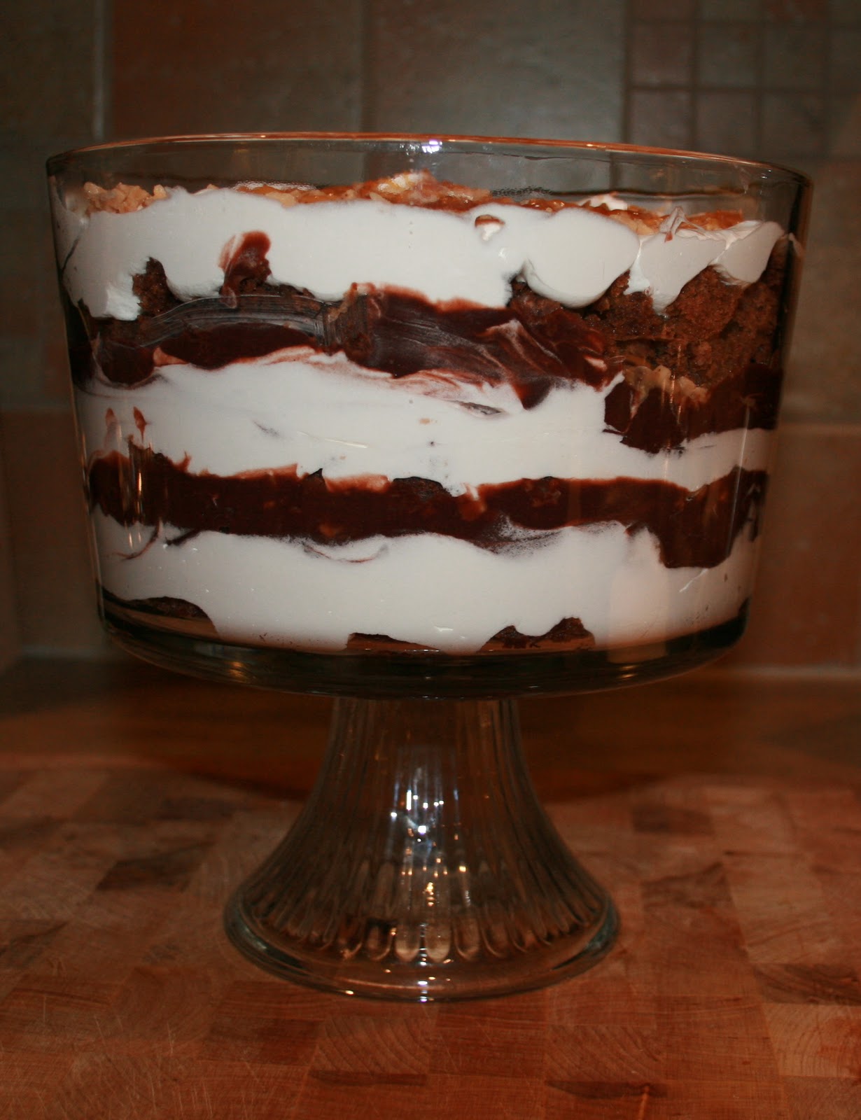 sugar & spice Chocolate, Caramel, and Toffee Trifle