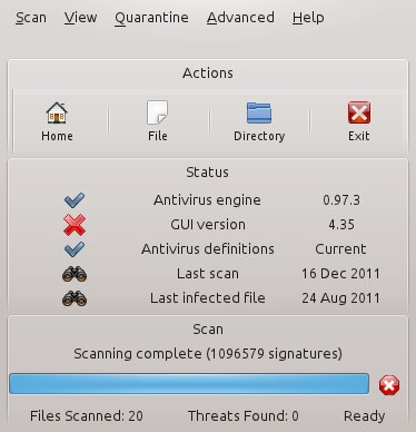 Clamav Linux Howto Scan