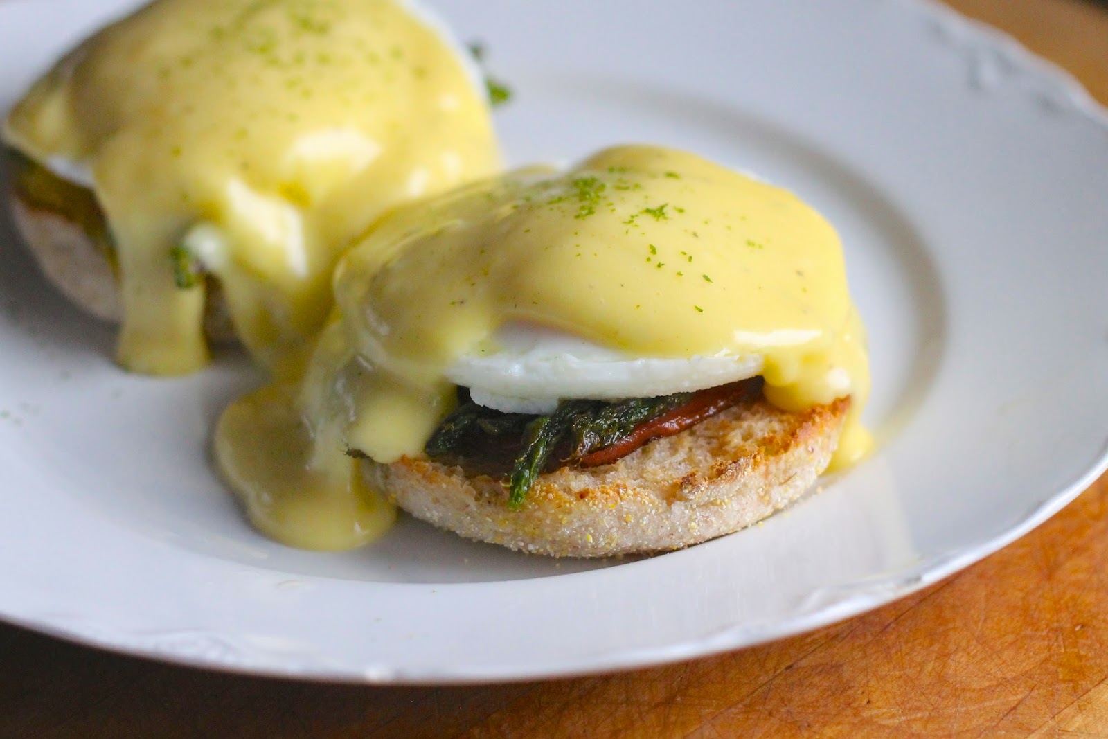 Where Your Treasure Is Eggs Benedict with Grilled Asparagus