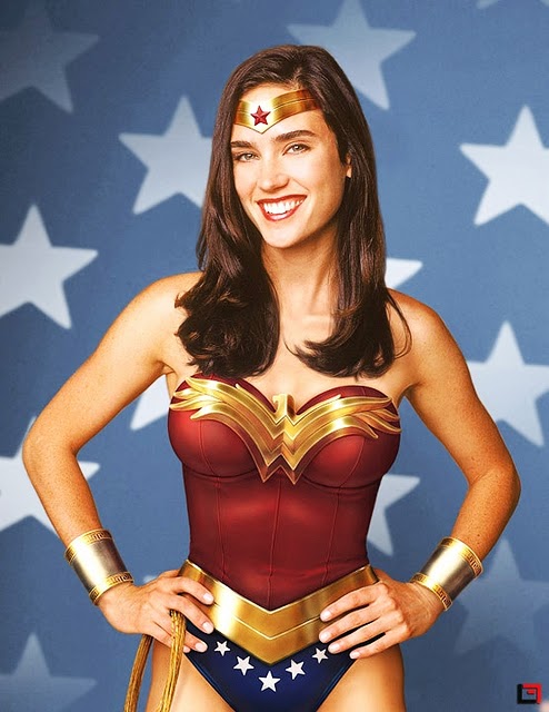  Erica Durance dressed as Wonder Woman becausewell 