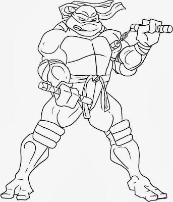 Ninja Turtles Michelangelo Coloring Pages