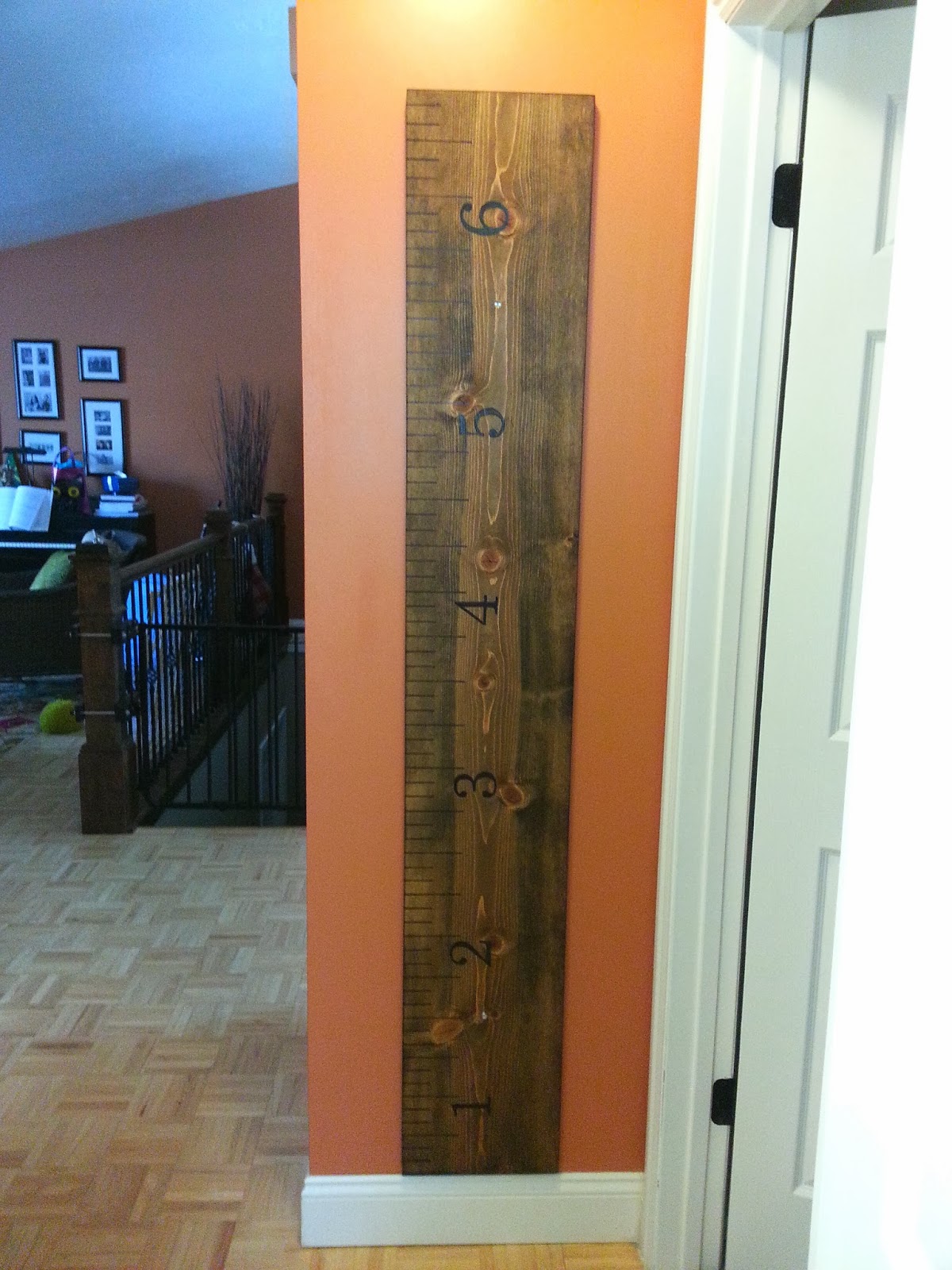 Giant Wooden Ruler Growth Chart