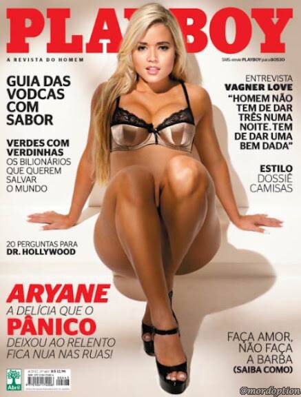 Confira as fotos da  Delicia Que o Pânico Deixou ao Relento, Aryane Steinkopf, capa da Playboy de abril de 2012!