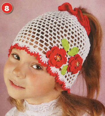 летняя шапочка для девочки