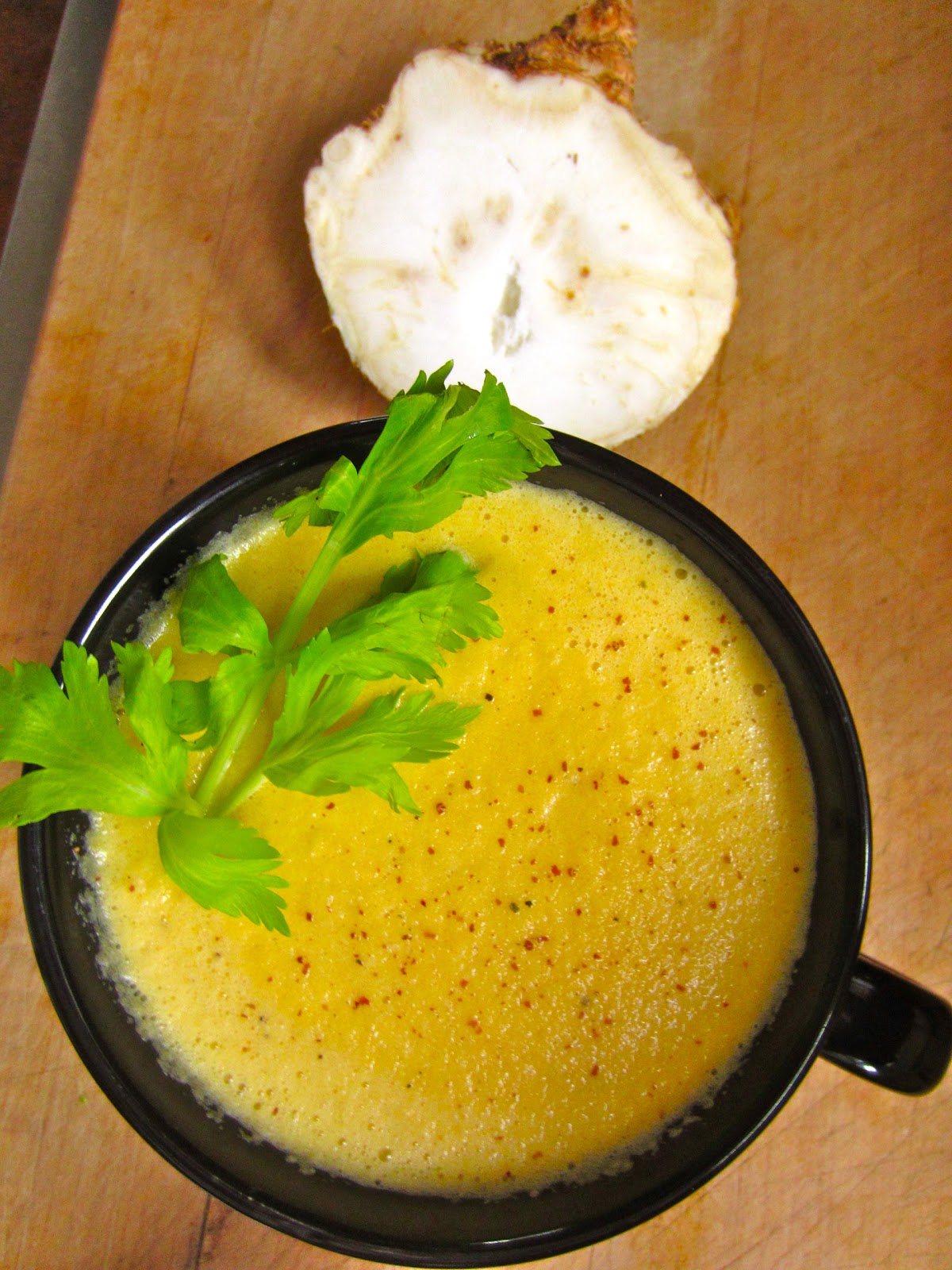 RAW Food for Truth Creamy Celery Root Soup