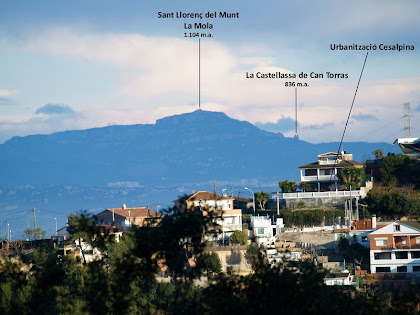 Sant Llorenç del Munt des del Bosc de Can Balasch Sant Llorenç del Munt des del Bosc de Can Balasch