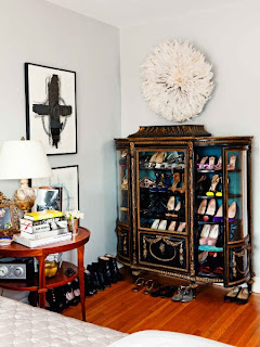 China Cabinet as Shoe Display