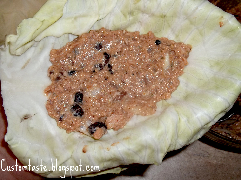 Custom Taste Baked Pork and Bean Cabbage Enchiladas