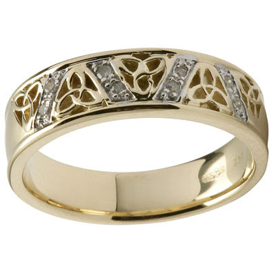 Celtic Wedding Rings With Smooth Texture