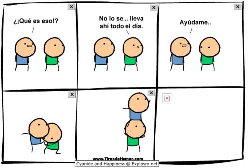 ¿Qué es eso? No lo se&hellip; lleva ahí todo el día - Imagenes y Carteles