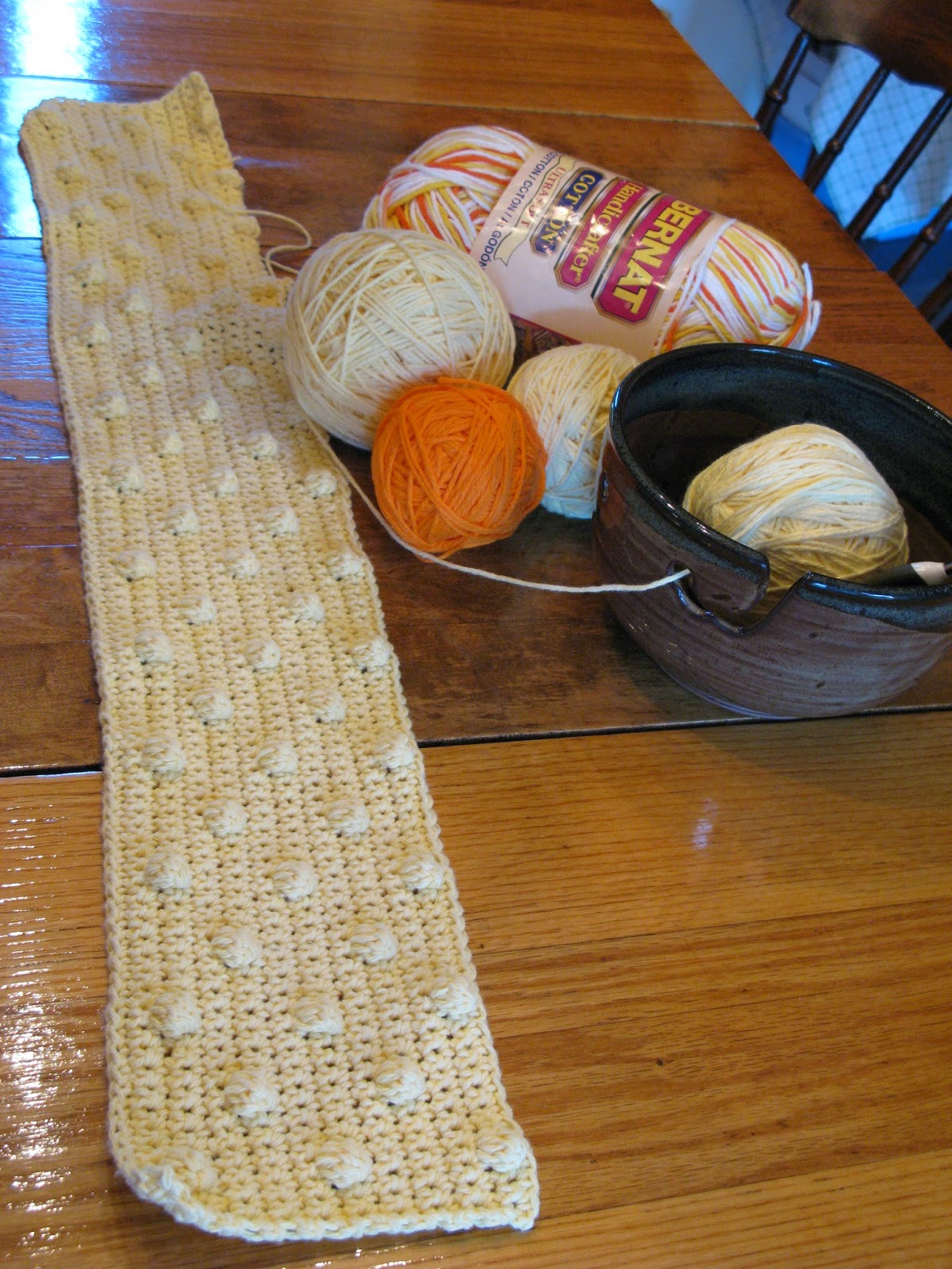 meo my crochet Creamsicle Banana Pop Baby Blanket