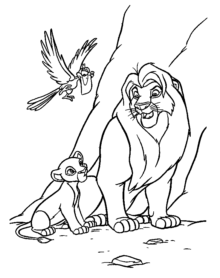 imagens Familia Rei leão pintar Desenhos Para Colori Familia Rei leão desenhar