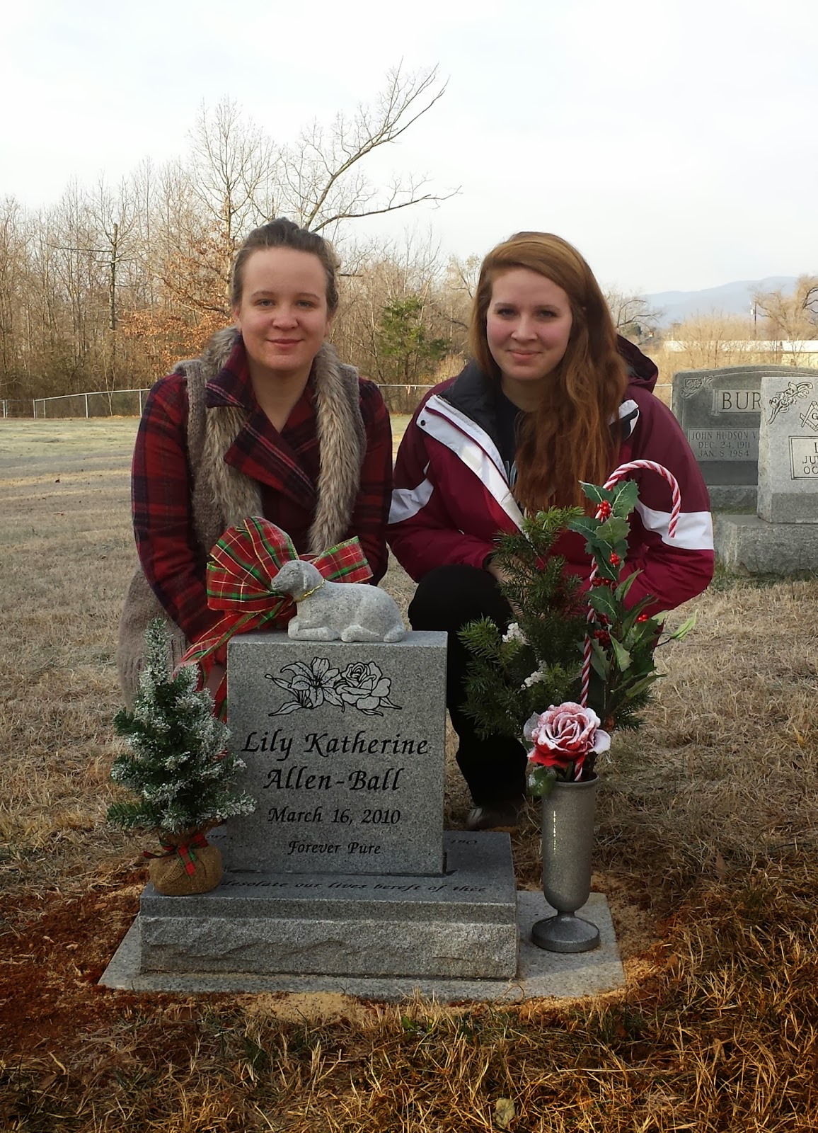 Rose and Her Lily Sharing Lily's Stone With My Cousins