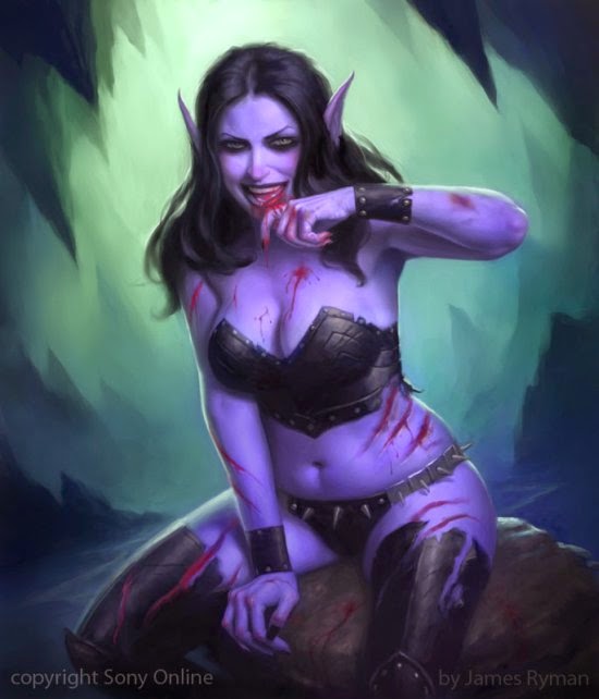 As belas, fortes e sensuais mulheres nas ilustrações de fantasia para card games de James Ryman James Ryman deviantart ilustrações fantasia card games mulheres legend cryptids magic gathering