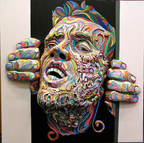 Marchal Mithouard Shaka pintura escultura grafite 3d psicodelico Marchal Mithouard Shaka pintura escultura grafite 3d psicodelico