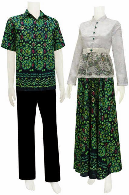 Model Baju Gamis Sarimbit Motif Jumputan - Batik Bagoes Solo