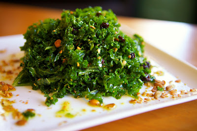 Manchego and Kale Salad Recipe from Posana Cafe in Asheville, NC.