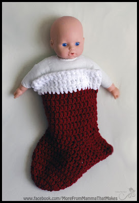 Mamma That Makes: Christmas Stocking Cocoon - Free Pattern