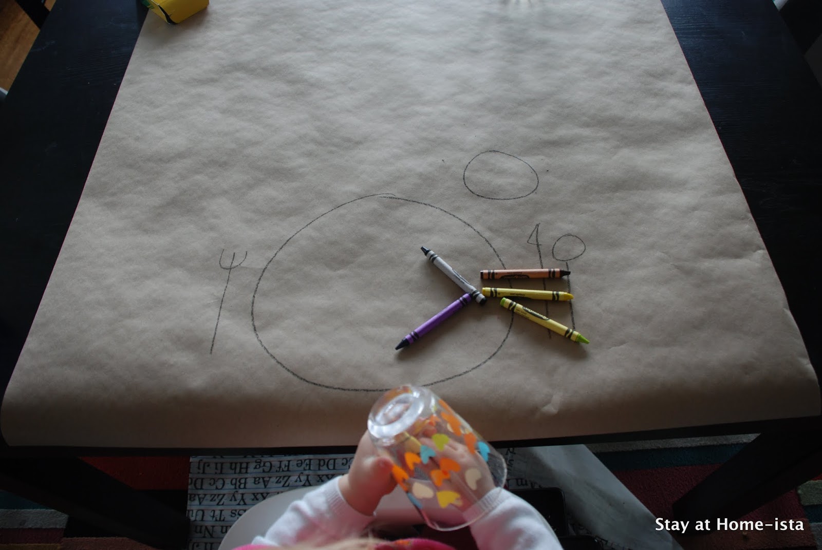 Stay at Homeista Crayons plus Craft Paper equals a Kidfriendly