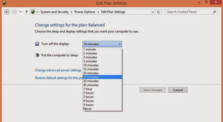 Cara Mengubah Durasi Screen Timeout Windows 8 Cara Mengubah Durasi Screen Timeout Windows 8