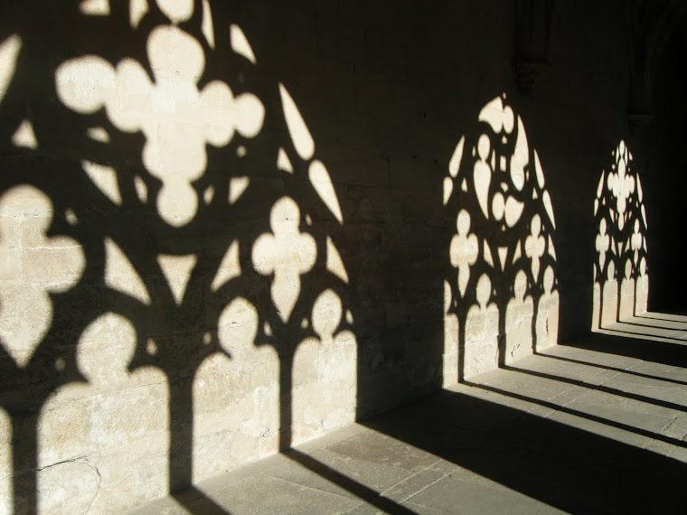 Cloister in Los Arcos on the Camino de Santiago